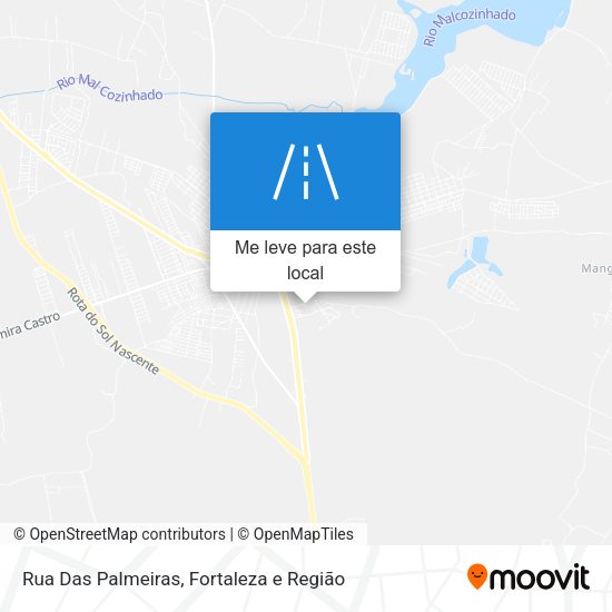 Rua Das Palmeiras mapa