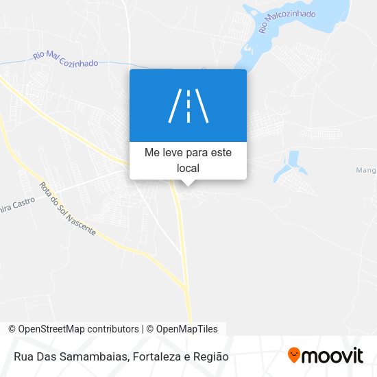 Rua Das Samambaias mapa