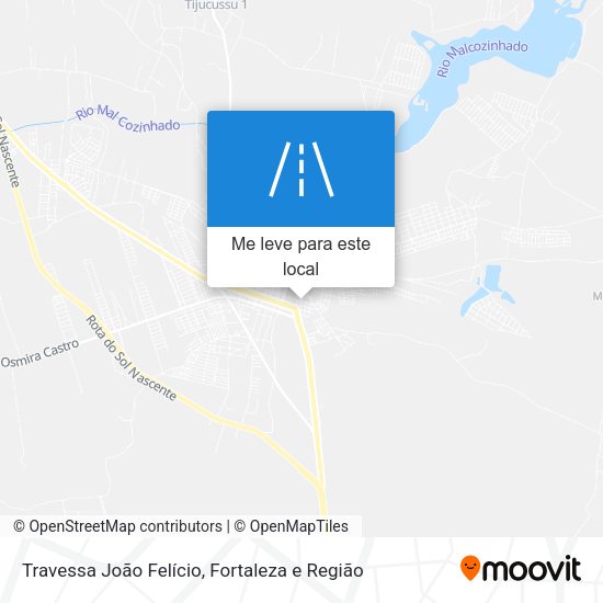 Travessa João Felício mapa