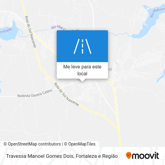 Travessa Manoel Gomes Dois mapa