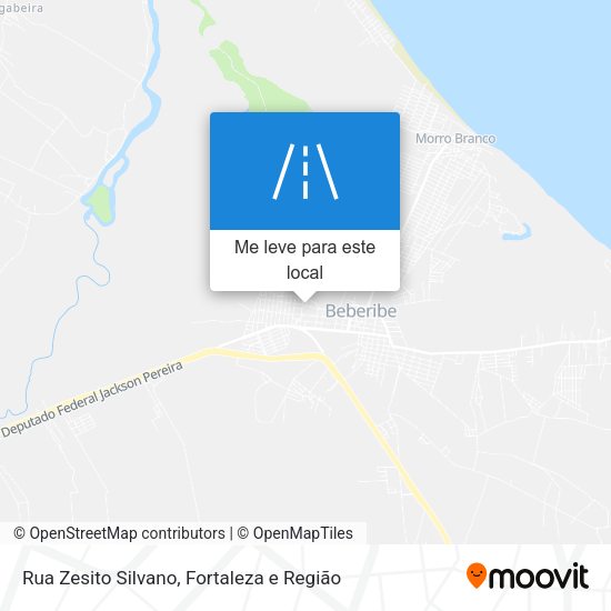 Rua Zesito Silvano mapa