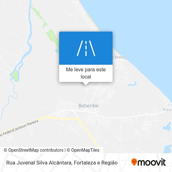 Rua Juvenal Silva Alcântara mapa