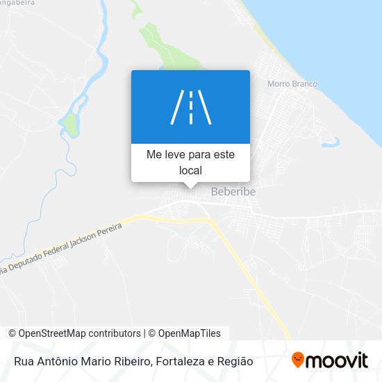 Rua Antônio Mario Ribeiro mapa