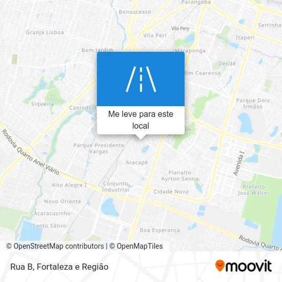 Rua B mapa
