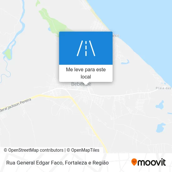 Rua General Edgar Faco mapa