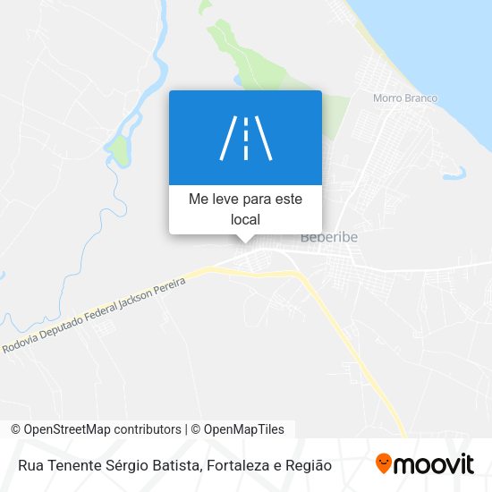 Rua Tenente Sérgio Batista mapa