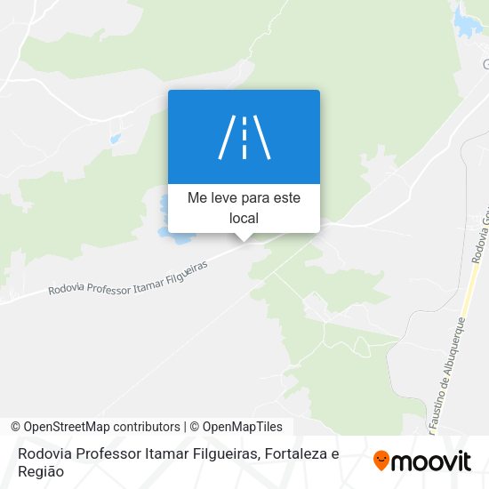 Rodovia Professor Itamar Filgueiras mapa