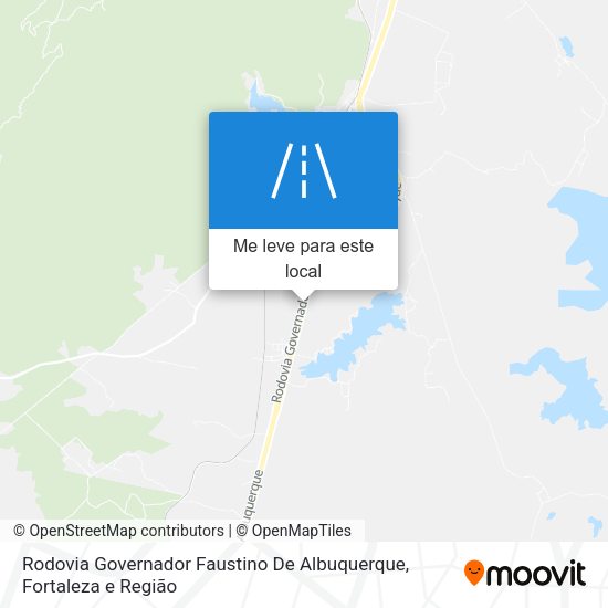 Rodovia Governador Faustino De Albuquerque mapa