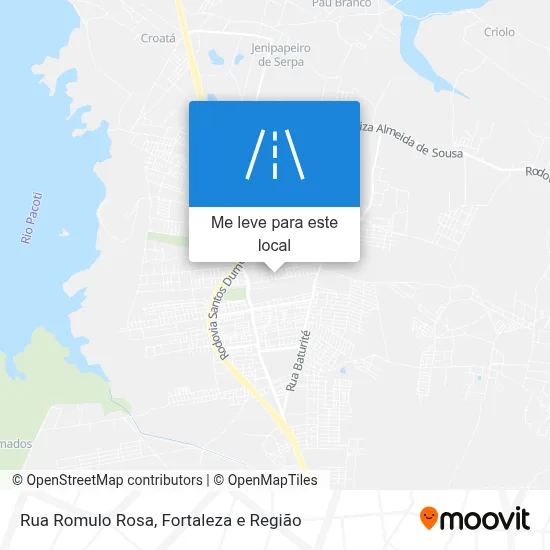 Rua Romulo Rosa mapa