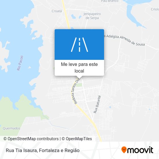 Rua Tia Isaura mapa