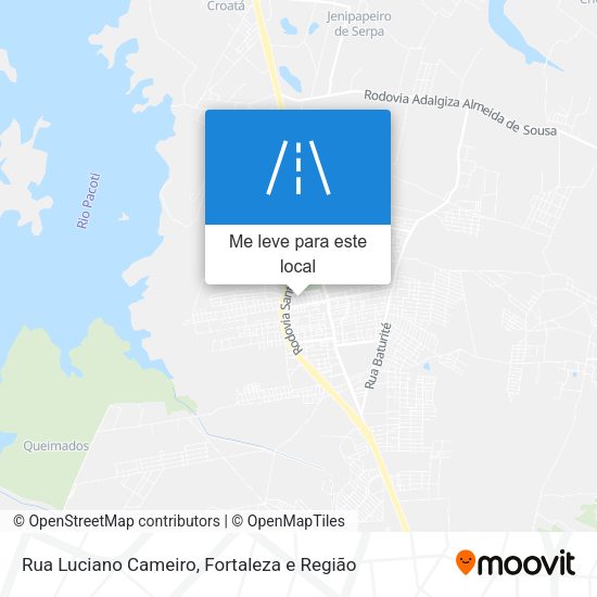 Rua Luciano Cameiro mapa