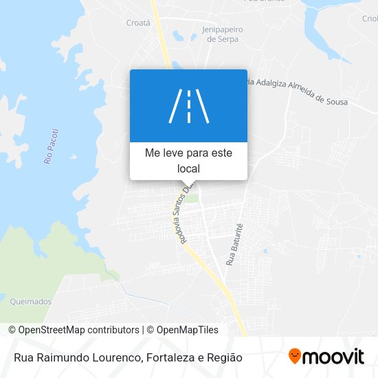 Rua Raimundo Lourenco mapa