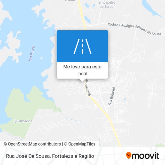 Rua José De Sousa mapa