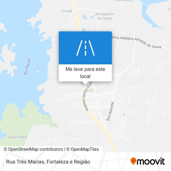 Rua Três Marias mapa