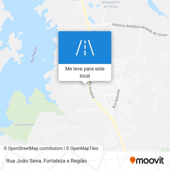 Rua João Sena mapa
