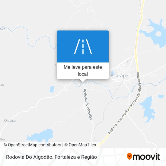 Rodovia Do Algodão mapa