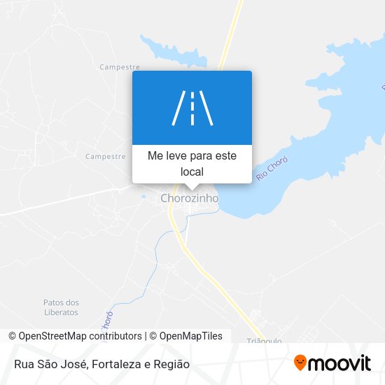 Rua São José mapa