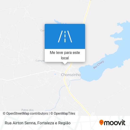 Rua Airton Senna mapa