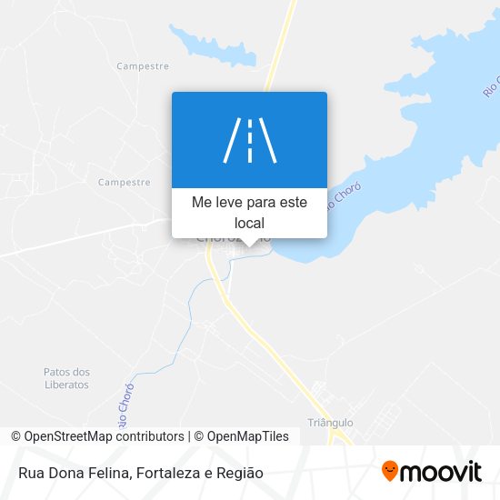 Rua Dona Felina mapa