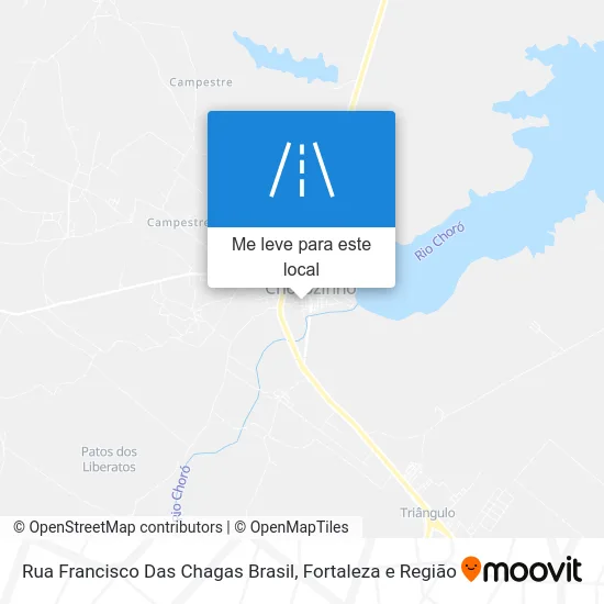 Rua Francisco Das Chagas Brasil mapa