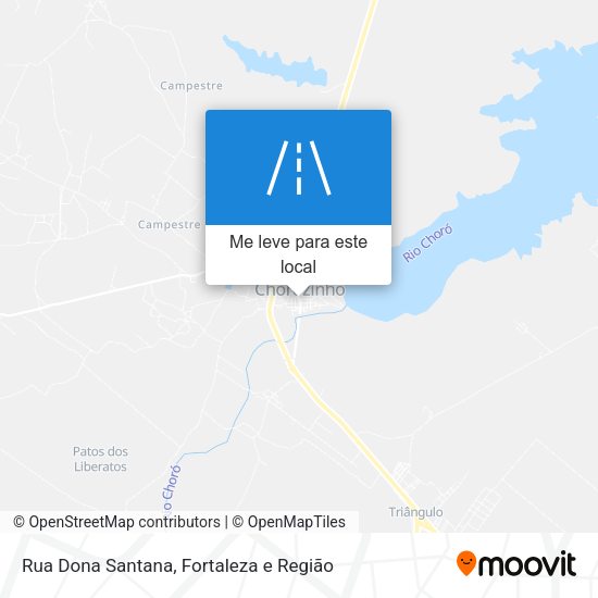 Rua Dona Santana mapa