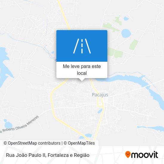 Rua João Paulo II mapa