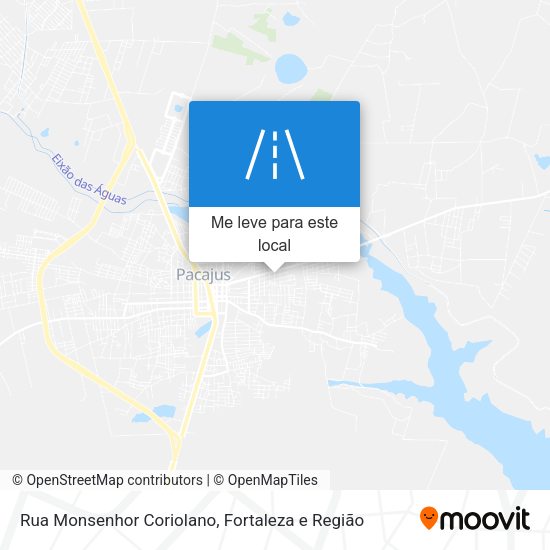 Rua Monsenhor Coriolano mapa