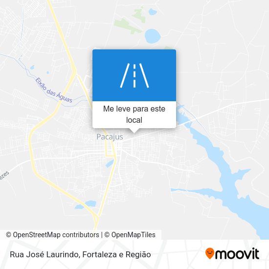 Rua José Laurindo mapa