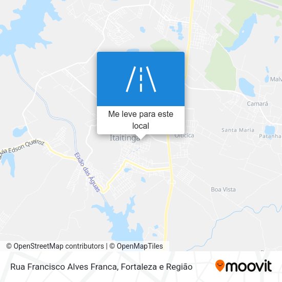 Rua Francisco Alves Franca mapa