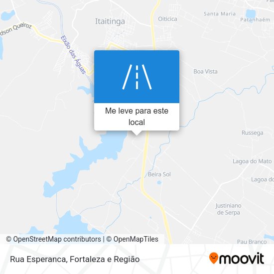 Rua Esperanca mapa