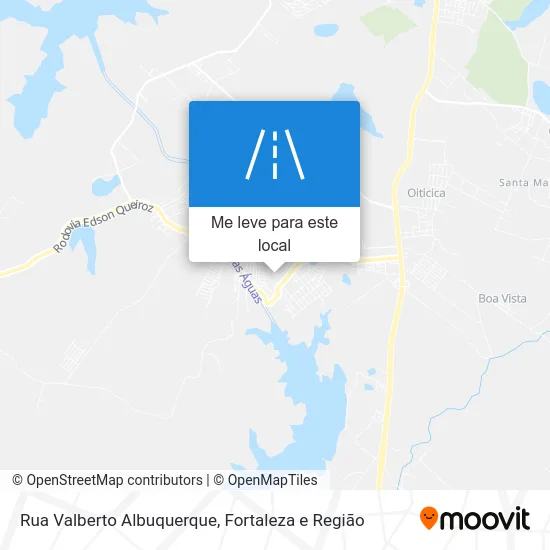 Rua Valberto Albuquerque mapa