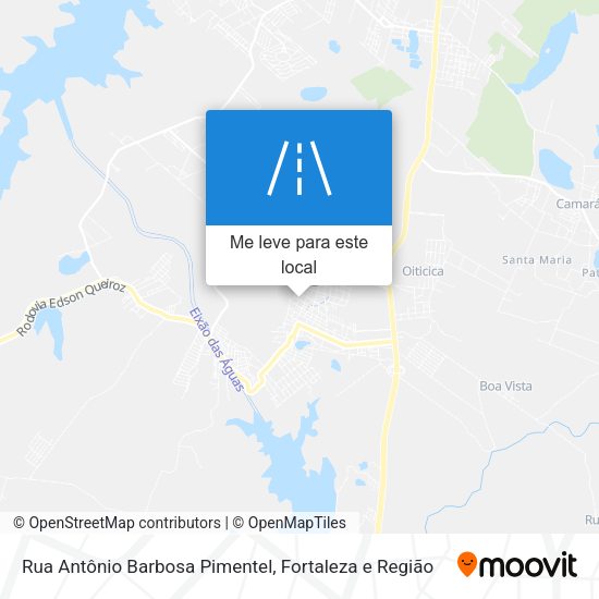 Rua Antônio Barbosa Pimentel mapa