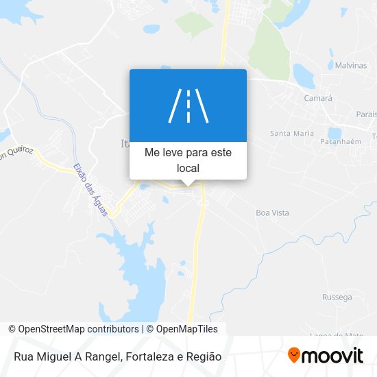 Rua Miguel A Rangel mapa