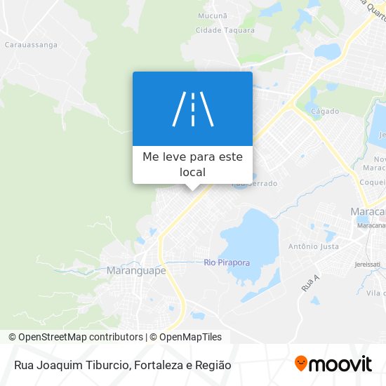 Rua Joaquim Tiburcio mapa