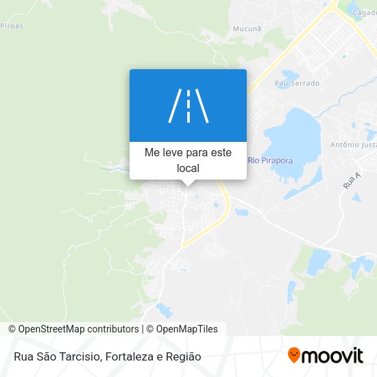 Rua São Tarcisio mapa