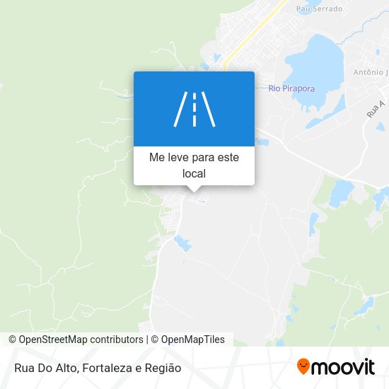 Rua Do Alto mapa