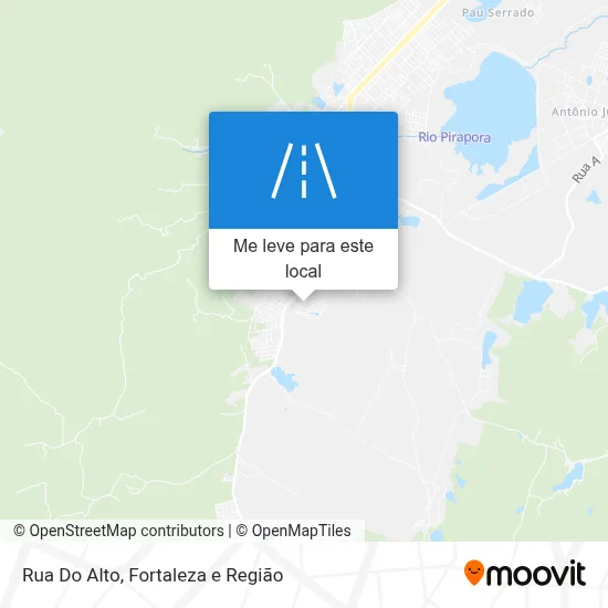 Rua Do Alto mapa