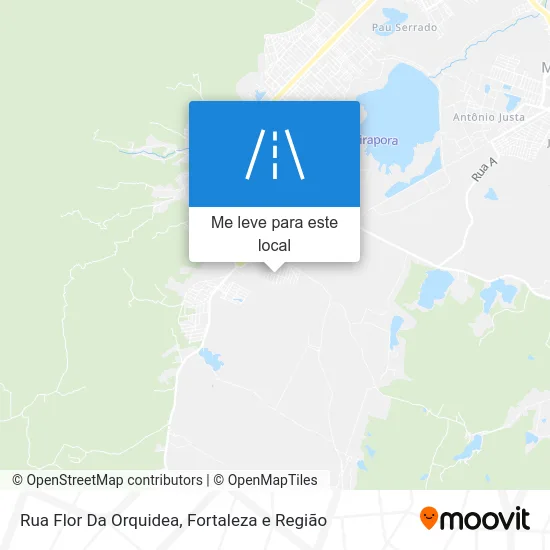 Rua Flor Da Orquidea mapa