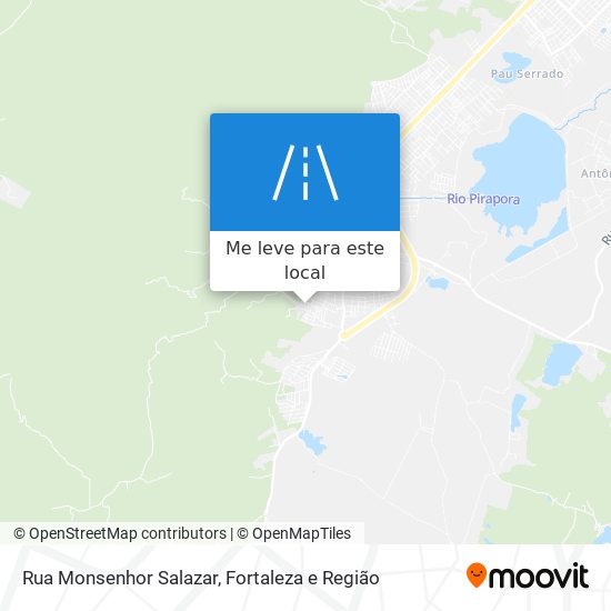 Rua Monsenhor Salazar mapa