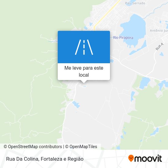 Rua Da Colina mapa