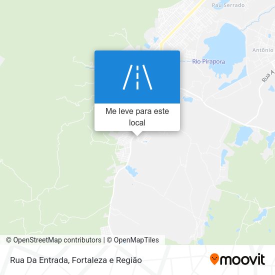 Rua Da Entrada mapa