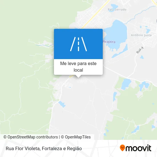 Rua Flor Violeta mapa