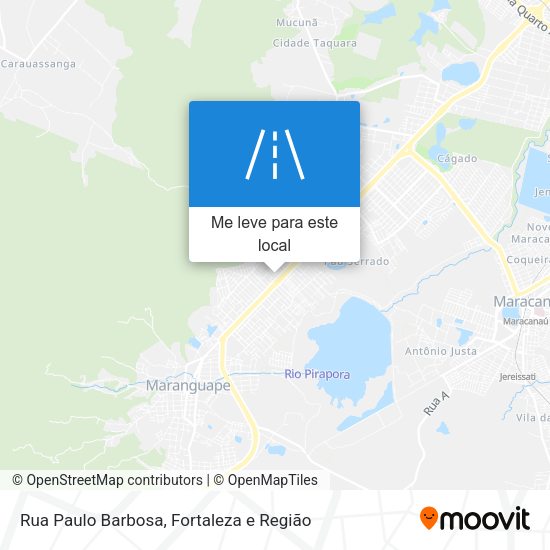 Rua Paulo Barbosa mapa
