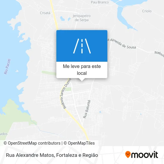 Rua Alexandre Matos mapa