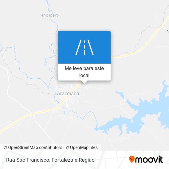Rua São Francisco mapa