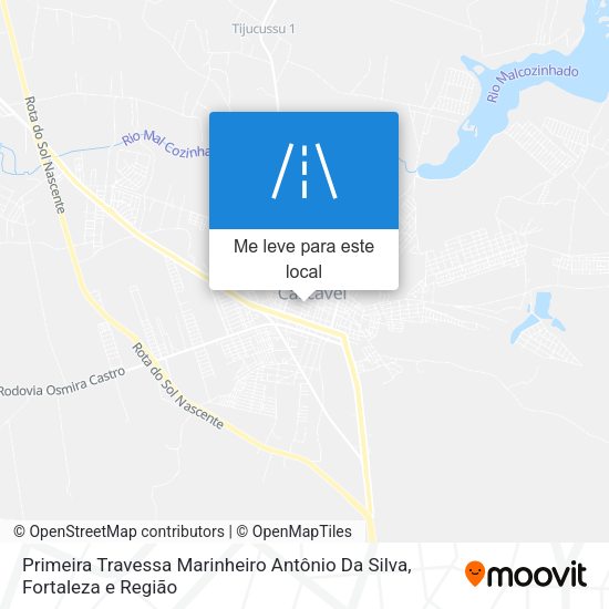 Primeira Travessa Marinheiro Antônio Da Silva mapa