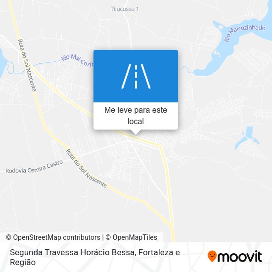 Segunda Travessa Horácio Bessa mapa
