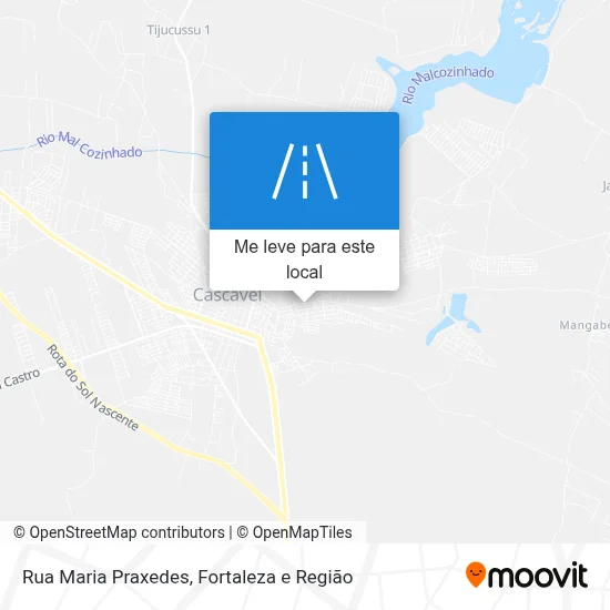 Rua Maria Praxedes mapa