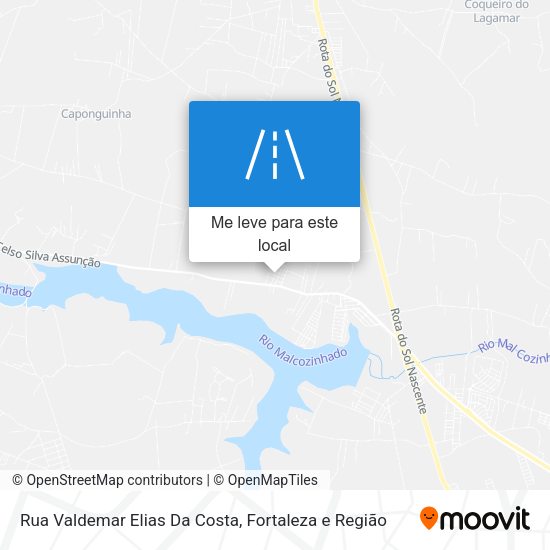 Rua Valdemar Elias Da Costa mapa