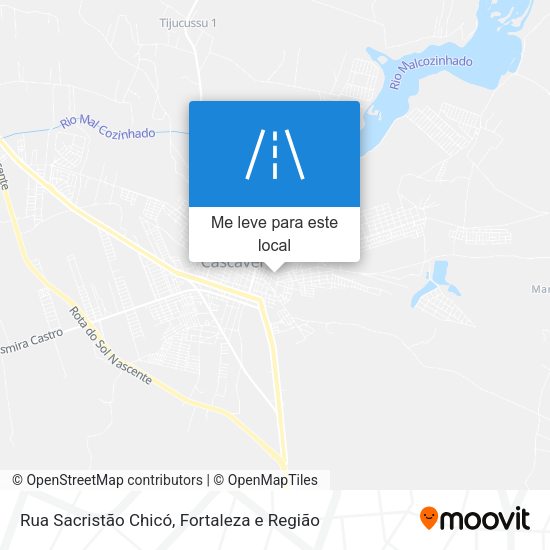 Rua Sacristão Chicó mapa